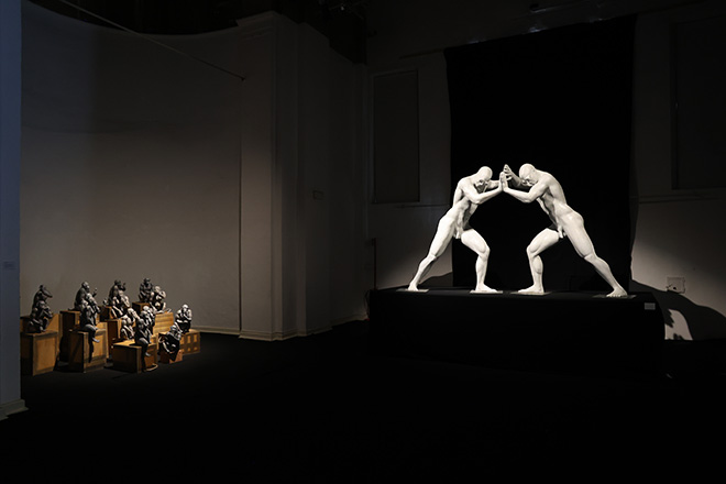 Emanuele Giannelli - Humanoid, installation view, Chiesa sconsacrata di San Ludovico, Parma