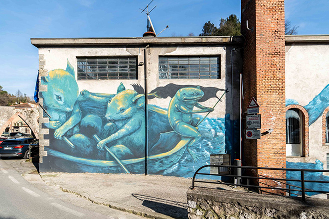 Arte, un percorso di street art connette i borghi storici della Garfagnana