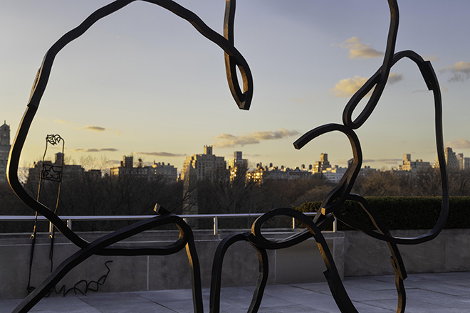 Petrit Halilaj (born Kosovo, 1986), Installation view of The Roof Garden Commission: Petrit Halilaj, Abetare, 2024. Courtesy of the artist; Chert Lüdde, Berlin; kurimanzutto, Mexico City / New York; Mennour, Paris. Image credit: The Metropolitan Museum of Art, Photo by Hyla Skopitz