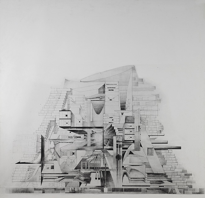 Vjenceslav Richter, Synthurbanism, 1963-1964. Courtesy Richter Collection, Museum of Contemporary Art, Zagreb