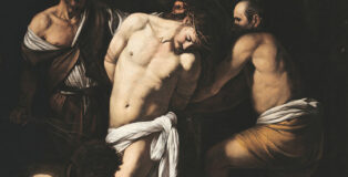 CARAVAGGIO (Milano, 1571 – Porto Ercole, 1610), La Flagellazione, 1607. Olio su tela, cm 266 x 213. Napoli, chiesa di San Domenico Maggiore. Proprietà del Fondo Edifici di Culto del Ministero dell’Interno, in consegna cautelativa al Museo e Real Bosco di Capodimonte dal 1972.