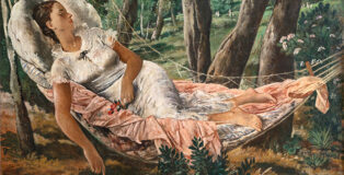 Felice Carena - Estate (L'amaca), 1933, olio su tela, 156 x 200 cm Torino, GAM - Galleria Civica d'Arte Moderna e Contemporanea (inv. P/1078). Su concessione della Fondazione Torino Musei. foto: Studio Fotografico Gonella 2024