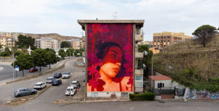 Kitsune - Murale a Crotone per KRIU - KRotone Identità Urbane