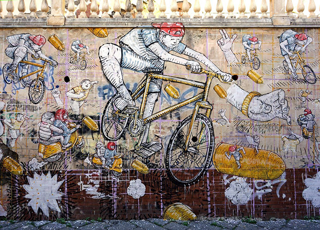 “PER UGO” – Il murale di Blu ai Quartieri Spagnoli (Napoli)