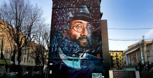 Kotè - Felicità, Murale Lucio Dalla, Quartiere Navile, Bologna