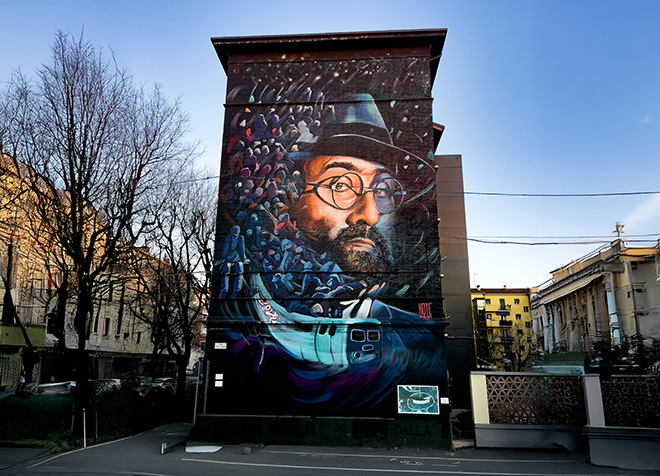 Kotè – “Felicità”: a Bologna il nuovo murale dedicato a Lucio Dalla