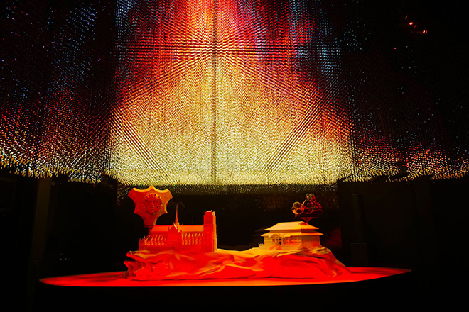 EXPO 2025_Pavilion_France_Interior Exhibition_PULSATIONS-Across the Archipelago, the Great Pulsation-Design_GSM Project_Emard. Photo credit: Justine Emard EXPO 2025_Pavilion_France_Interior Exhibition_PULSATIONS-Across the Archipelago, the Great Pulsation-Design_GSM Project_Emard. Photo credit: Justine Emard