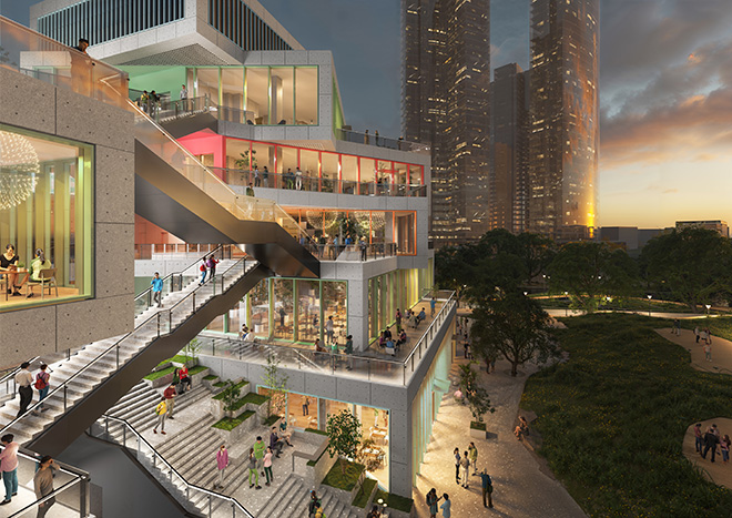 MVRDV - LuLa Light Mall, Luxelakes Eco-City, Chengdu. Credit: ©MVRDV MVRDV - LuLa Light Mall, Luxelakes Eco-City, Chengdu. Credit: ©MVRDV
