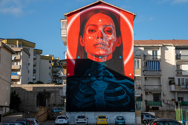 KRIU – KRotone Identità Urbane: i murales di Insane51, Tony Gallo, Vesod e Mandioh