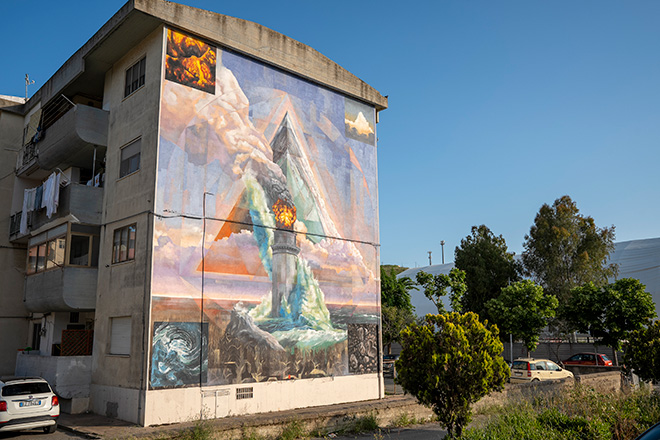 Vesod - Murale per KRIU - KRotone Identità Urbane, Crotone, 2025 Vesod - Murale per KRIU - KRotone Identità Urbane, Crotone, 2025