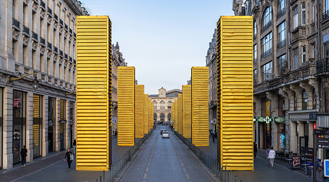 SpY – “Golden Monoliths”, Lille (Francia)