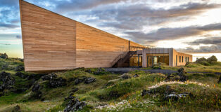Arkis Architects - Visitor Center for Snæfellsjökull National Park. The design concept is inspired by the surrounding nature. Photo credit: Karl Vilhjálmsson