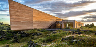 Arkis Architects - Visitor Center for Snæfellsjökull National Park. The design concept is inspired by the surrounding nature. Photo credit: Karl Vilhjálmsson Arkis Architects – Visitor Center for Snæfellsjökull National Park