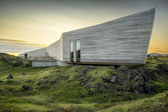 Arkis Architects - Visitor Center for Snæfellsjökull National Park. One of the main goals in designing the building at this location was that it would be constructed with as little disturbance as possible. Photo credit: Karl Vilhjálmsson Arkis Architects - Visitor Center for Snæfellsjökull National Park. One of the main goals in designing the building at this location was that it would be constructed with as little disturbance as possible. Photo credit: Karl Vilhjálmsson