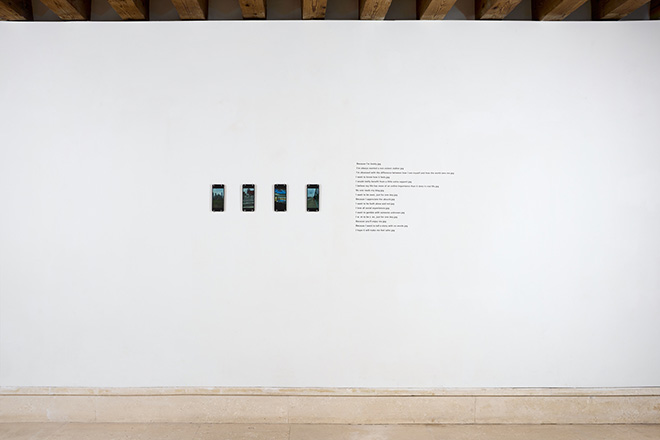 Lauren Lee McCarthy, Follower, 2016, costum software, perfomance, photographs, film, text, phones. Courtesy of the artist. Ph: Clelia Cadamuro Lauren Lee McCarthy, Follower, 2016, costum software, perfomance, photographs, film, text, phones. Courtesy of the artist. Ph: Clelia Cadamuro