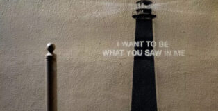 Banksy - “I want to be what you saw in me”. Image via: https://www.instagram.com/banksy/