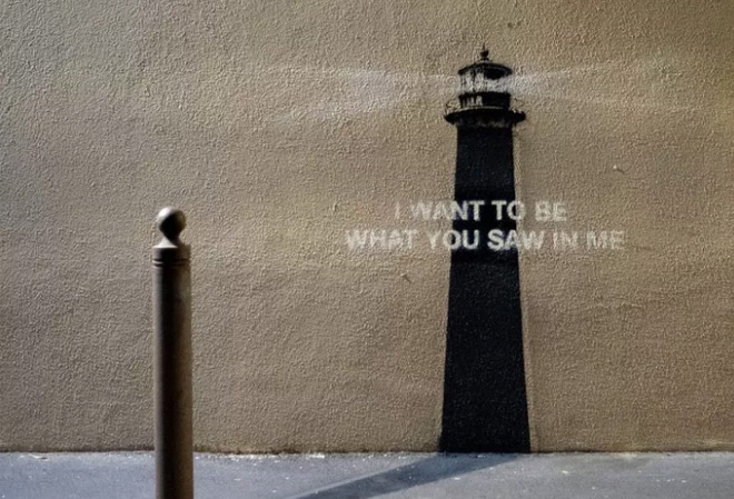 Banksy – “I want to be what you saw in me”