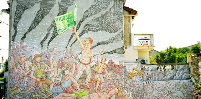 Blu - Murale a Marsiglia: Capitalismo, Fascismo e Overtourism Blu – Murale a Marsiglia: Capitalismo, Fascismo e Overtourism