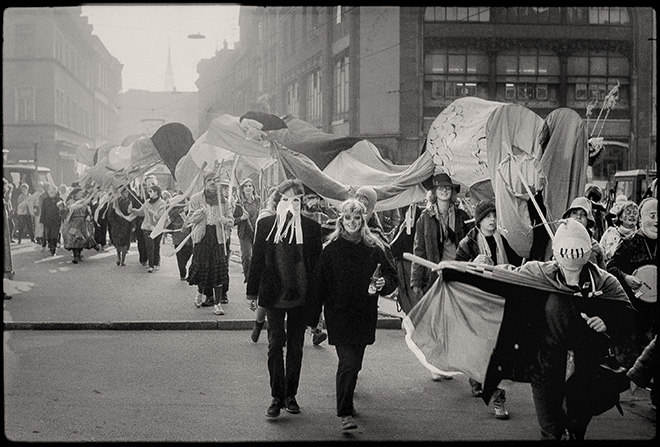 Henk Kosche - Carnival Parade Of The Art Students, November 1988. Street Photography At The End Of The 80s. Courtesy of: All About Photo