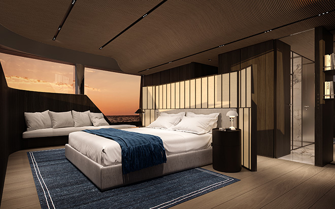 Sanlorenzo presenta SX120 - Interiors (MD Owner's cabin) Sanlorenzo presenta SX120 - Interiors (MD Owner's cabin)