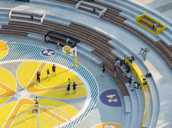 HID Landscape Architecture - JU•Basketball Park, Yichang (Cina). Photo credit: HID