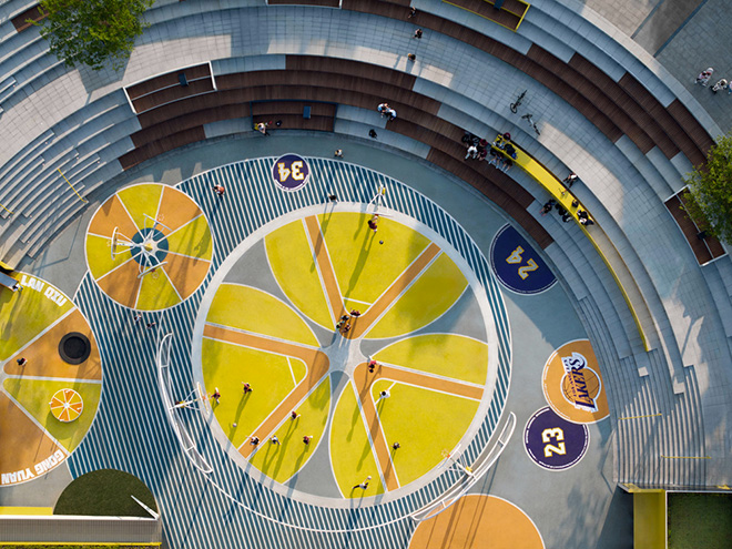 HID Landscape Architecture - JU•Basketball Park, Yichang (Cina). Photo credit: HID