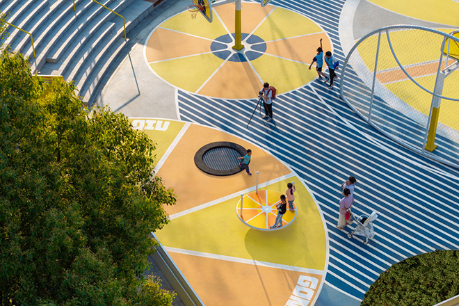 HID Landscape Architecture - JU•Basketball Park, Yichang (Cina). Photo credit: HID