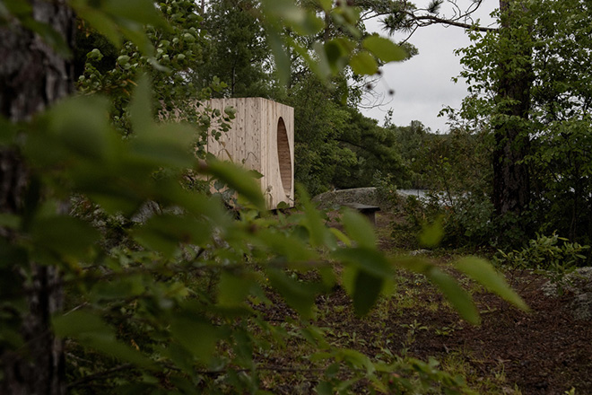 Luca Fortin + Atelier mock/up - Faire le vide, Poisson Blanc Regional Park. Photo credit: Maryse Béland