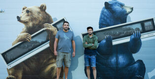 Nevercrew - Echo, Lugano. Mural for Lugano Long Lake. Photo credit: @igorgrbesic