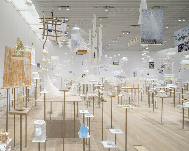 Forest of Thoughts 2025, Installation view: The Architecture of Sou Fujimoto: Primordial Future Forest, Mori Art Museum, Tokyo, 2025. Photo: Yashiro Tetsuya. Photo courtesy: Mori Art Museum, Tokyo Forest of Thoughts 2025, Installation view: The Architecture of Sou Fujimoto: Primordial Future Forest, Mori Art Museum, Tokyo, 2025. Photo: Yashiro Tetsuya. Photo courtesy: Mori Art Museum, Tokyo