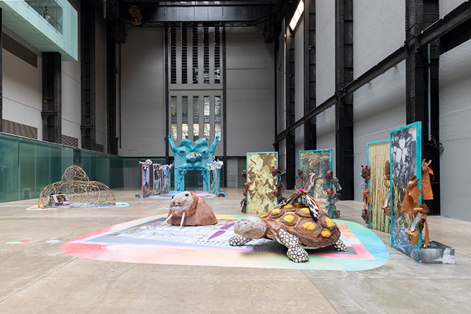 Installation Photography of UNIQLO Tate Play: Monster Chetwynd: Thunder, Crackle and Magic, at Tate Modern 2025 © Tate Photography (Lucy Dawkins). Installation Photography of UNIQLO Tate Play: Monster Chetwynd: Thunder, Crackle and Magic, at Tate Modern 2025 © Tate Photography (Lucy Dawkins).