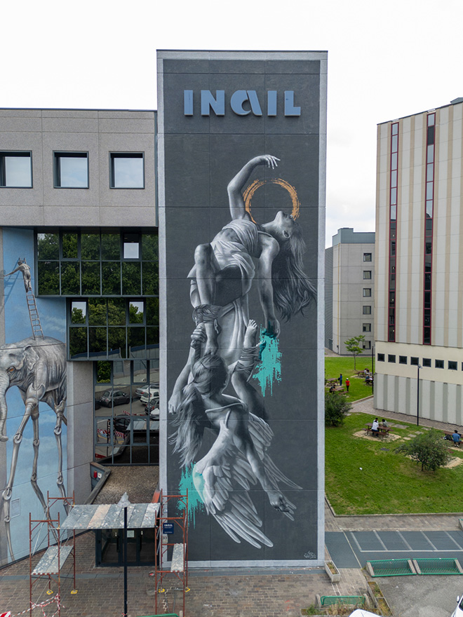 JDL - INAIL, Padova, Super Walls, 2025. Photo credit: Mirco Levorato