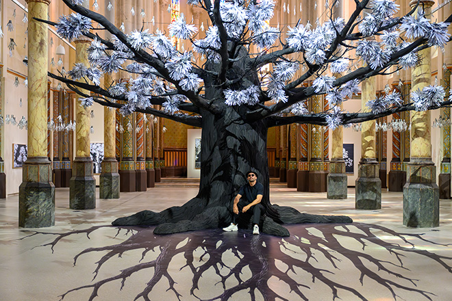 JR - Adventice, installation view, Carré Sainte-Anne, Montpellier. Photo credit: © Christophe RUIZ/Montpellier3m JR - Adventice, installation view, Carré Sainte-Anne, Montpellier. Photo credit: © Christophe RUIZ/Montpellier3m