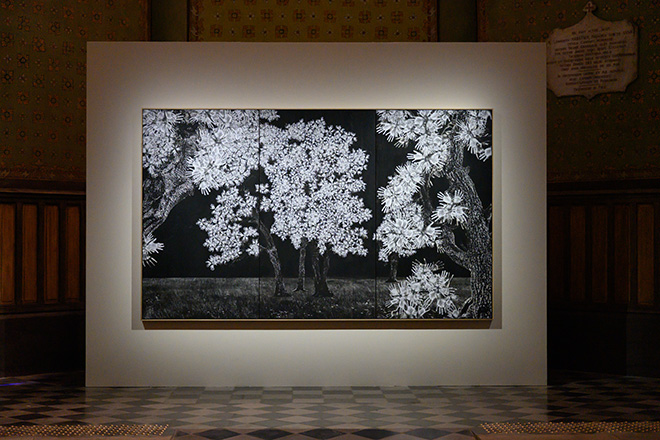 JR - Adventice, installation view, Carré Sainte-Anne, Montpellier. Photo credit: © Christophe RUIZ/Montpellier3m JR - Adventice, installation view, Carré Sainte-Anne, Montpellier. Photo credit: © Christophe RUIZ/Montpellier3m