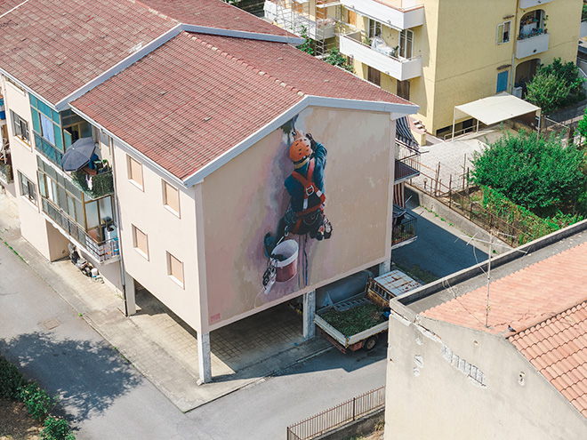 Edoardo Ettore - Murale per FAC - Festival delle Arti e delle Culture, Diamante Edoardo Ettore - Murale per FAC - Festival delle Arti e delle Culture, Diamante