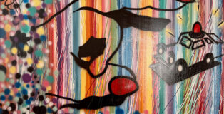 QUICK, 1985, SPRAY SU TELA, cm. 160x200