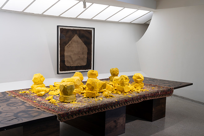 Installation view, Rashid Johnson: A Poem for Deep Thinkers, April 18, 2025–January 18, 2026, Solomon. Guggenheim Museum, New York. Photo: David Heald © Solomon R. Guggenheim Foundation, New York Installation view, Rashid Johnson: A Poem for Deep Thinkers, April 18, 2025–January 18, 2026, Solomon. Guggenheim Museum, New York. Photo: David Heald © Solomon R. Guggenheim Foundation, New York
