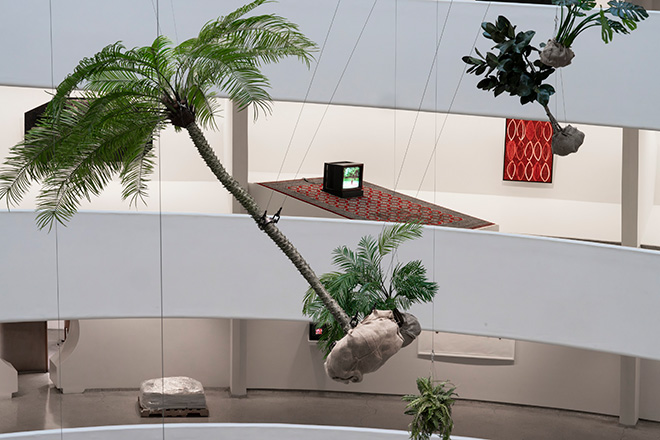 Installation view, Rashid Johnson: A Poem for Deep Thinkers, April 18, 2025–January 18, 2026, Solomon. Guggenheim Museum, New York. Photo: David Heald © Solomon R. Guggenheim Foundation, New York Installation view, Rashid Johnson: A Poem for Deep Thinkers, April 18, 2025–January 18, 2026, Solomon. Guggenheim Museum, New York. Photo: David Heald © Solomon R. Guggenheim Foundation, New York