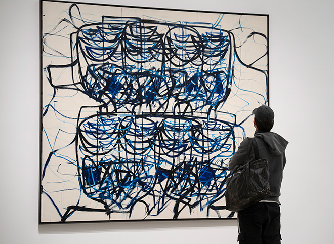 Installation view, Rashid Johnson: A Poem for Deep Thinkers, April 18, 2025–January 18, 2026, Solomon. Guggenheim Museum, New York. Photo: David Heald © Solomon R. Guggenheim Foundation, New York Installation view, Rashid Johnson: A Poem for Deep Thinkers, April 18, 2025–January 18, 2026, Solomon. Guggenheim Museum, New York. Photo: David Heald © Solomon R. Guggenheim Foundation, New York