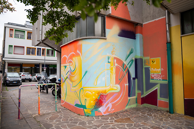 Spike Clark - INPS, Padova, Super Walls, 2025. Photo credit: Mirco Levorato