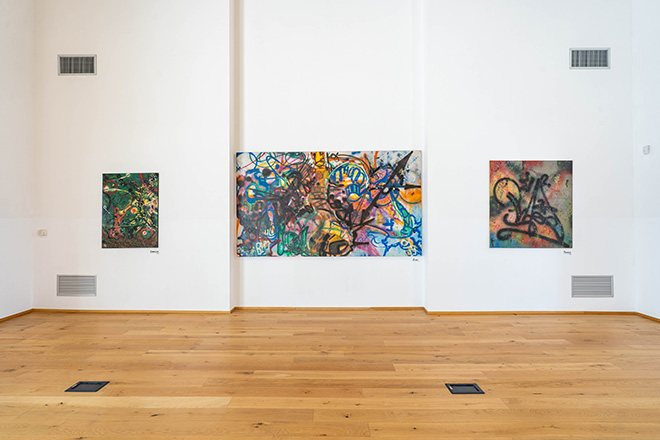 HOPE AROUND. New York Graffiti, installation view, Foro Boario, Oristano. Ph. Francesco de Faveri HOPE AROUND. New York Graffiti, installation view, Foro Boario, Oristano. Ph. Francesco de Faveri