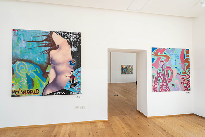 HOPE AROUND. New York Graffiti, installation view, Foro Boario, Oristano. Ph. Francesco de Faveri HOPE AROUND. New York Graffiti, installation view, Foro Boario, Oristano. Ph. Francesco de Faveri