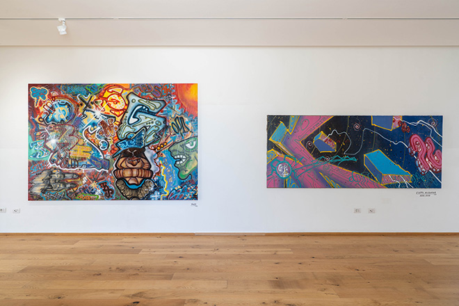 HOPE AROUND. New York Graffiti, installation view, Foro Boario, Oristano. Ph. Francesco de Faveri HOPE AROUND. New York Graffiti, installation view, Foro Boario, Oristano. Ph. Francesco de Faveri