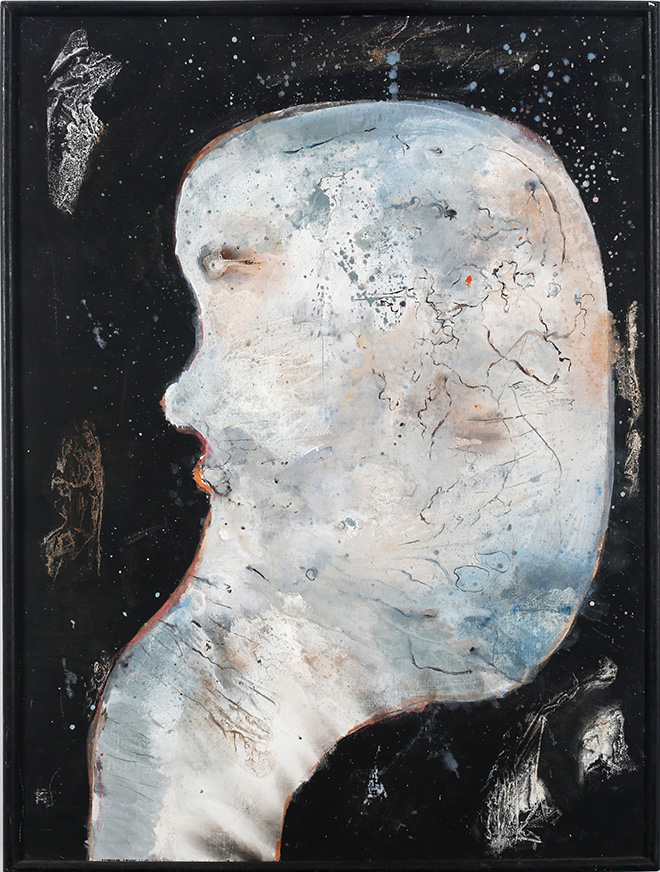 SLAVKO KOPAČ - Celestial citizen, 1966, Vinil painting on canvas, 73x54cm SLAVKO KOPAČ - Celestial citizen, 1966, Vinil painting on canvas, 73x54cm