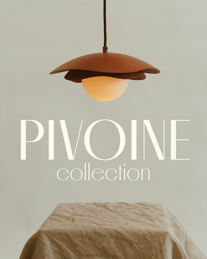Pivoine 2-1505-LA00. Photo credit: Luminaire Authentik Pivoine 2-1505-LA00. Photo credit: Luminaire Authentik
