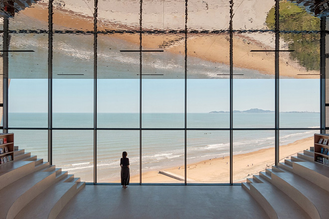 OPEN Architecture - Sun Tower, Yantai, China. Library. Photo credit: Jonathan Leijonhufvud OPEN Architecture - Sun Tower, Yantai, China. Library. Photo credit: Jonathan Leijonhufvud