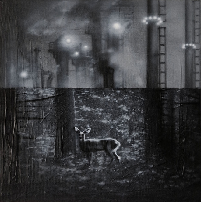Camille Theodet - Vermine 2, 2025, acrylic on canvas, 30x30cm Camille Theodet - Vermine 2, 2025, acrylic on canvas, 30x30cm