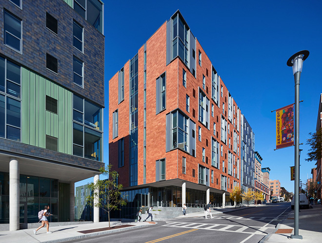 ikon.5 architects - Catherine Commons, Ithaca, New York. Photo credit: Brad Feinknopf