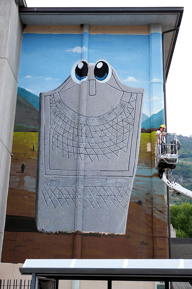 OZMO - Stele 3 Sud, Aosta, 2025. Foto di Andre Lucat