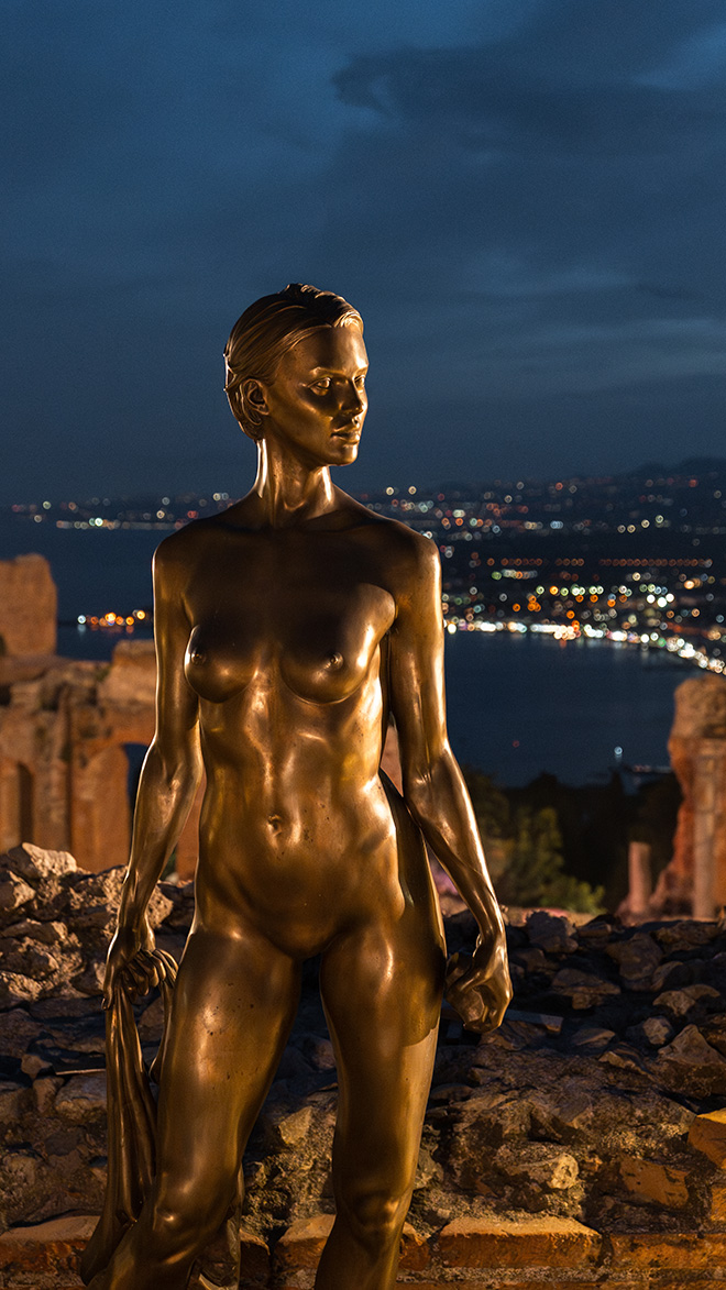 JAGO - David, bronzo, Teatro Antico di Taormina – Parco Archeologico di Naxos Taormina